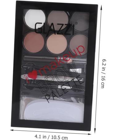 OHPHCALL 1 Set Eyebrow Powder Set Eye Shadow Make up Palettes Eye Brow Shaping Kit Eyebrow Sissor Kit Lit Abs 1 count (Pack of 1) As Shown - Buy Online on GoSupps.com