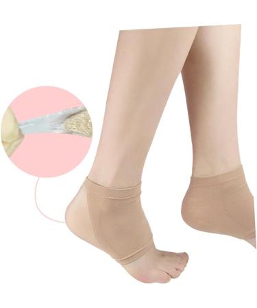 Beavorty 1 Pair Sock Heels Moisture Heel Socks Silicone Heel Foot Gel Pads Cracked Heel Dry Heels Socks Hard Skin Socks Heel Protector Socks Gel Heel Socks Sleeve Sole of Foot Men and Women Size 1 - Buy Online on GoSupps.com