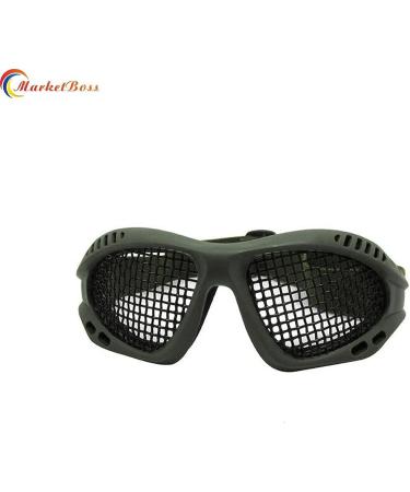 MarketBoss Steel Mesh Airsoft Goggles for Eye Protection - Army Green - Buy Online on GoSupps.com