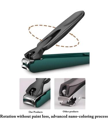 Portable Splash-Proof Nail Clippers Fashionable Design Thick Nails Ingrown Nails Special Home Travel (Dark Green) Practical Tools - Buy Online on GoSupps.com