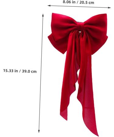Beavorty Satin Ribbon Hairpin Hair Barrettes Hair Pin Hair Ribbons Bows for Hair Barrettes for Thick Hair Big Hair Bows Large Hair Bows for Girls Teen Girl Hair Bows Clip Fabric Miss Spring - Buy Online on GoSupps.com