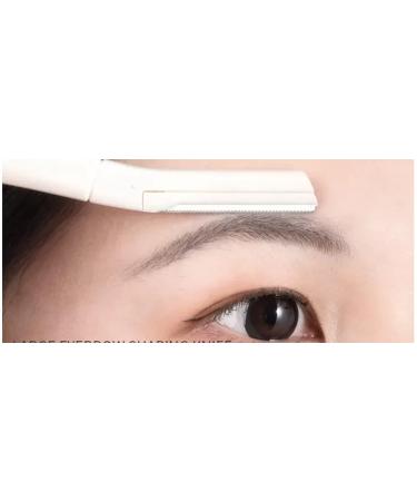 2x Eyebrow Razor Blades - 4 Pack Face Razors for Precise Shaping | Beauty Eyebrow Shaper - White & Transparent - Buy Online on GoSupps.com