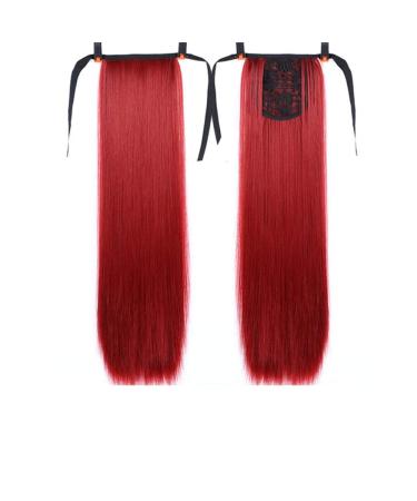 Wig Piece 18-38 Inch Straight Drawstring Ponytail Synthetic Hair Piece Pony Tail Clipped Into Hair Extension 28inches B101