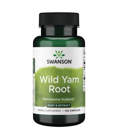 Swanson Wild Yam Root 405 Milligrams 100 Capsules