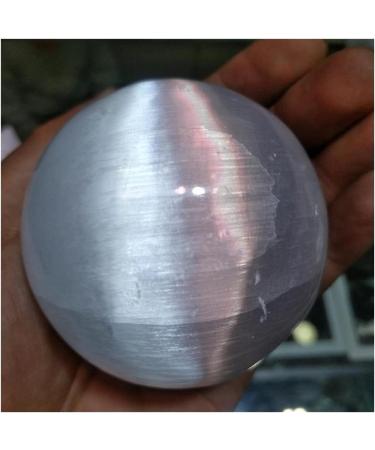 JUKUCKV Selenite Satin Spar Crystal Sphere - Natural Spiritual Support Gift - Buy Online on GoSupps.com