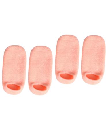 Beaupretty Orange Sock Spa Pairs Spa feet Sleeves Cracked Heels Guard spa Moisture Heel Repair Heel Sleeve Women Miss Sock Lotion Foot Moisturizer Socks