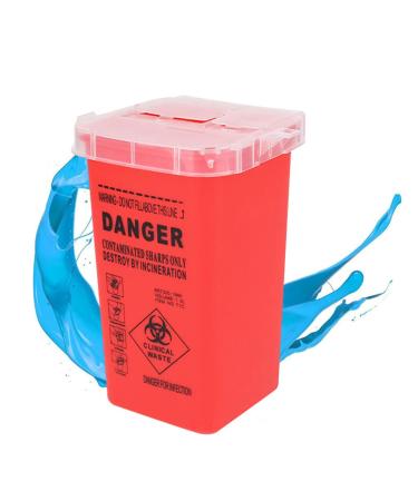 DOITOOL Sharps Container - Small Disposal for Needles, Blades & Dermaplane - Home & Tattoo Use - Red - Buy Online on GoSupps.com