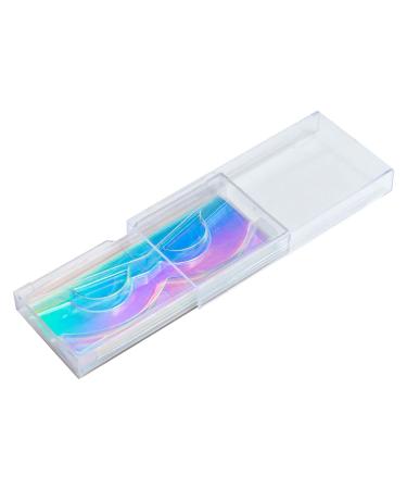 Holographic Silver Empty Lash Boxes - 30-Pack Bulk Wholesale for False Eyelashes | Makeup Artist Essential - 4.4 x 2 Inches - Buy Online on GoSupps.com