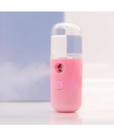 WOONEKY 2pcs USB Charging Steamer Mini Face Steamer Humidifier Face Sprayer Cool Facial Mister Pink - Buy Online on GoSupps.com