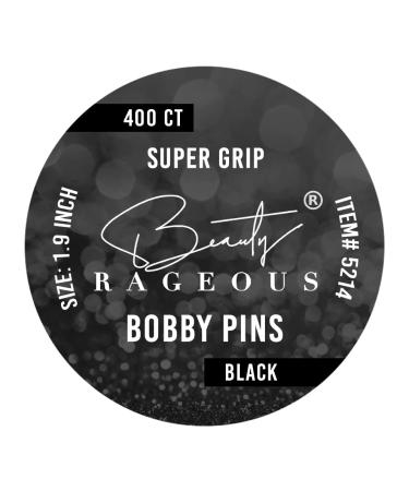 Super Grip Black Bobby Pins - 400 Count | Reusable Tin - 2 Pack - Buy Online on GoSupps.com