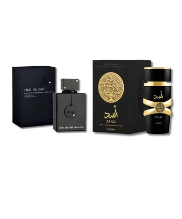 Club Original de Nuit Intense Eau De Parfum Spray and latafa - Cologne for Men 6.8 oz - Citrus Spicy & Long Lasting