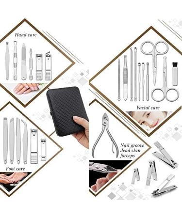 Nail Clipper Set 23 Pieces/Set of Manicure Pedicure Set Nail Clippers Set Eyebrow Trimming Acne Removal Needle Manicure Tool Nail Clipper Kit (Color : Blu) - Buy Online on GoSupps.com
