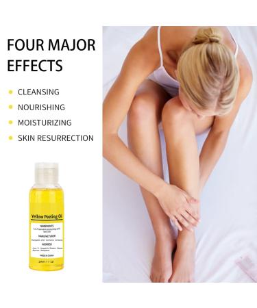 Natural Body Peeling Oil for Women - Moisturizing Yellow Peeling Butter & Scrub 50ml - Nourishing Skin Care for All Skin Types - Buy Online on GoSupps.com