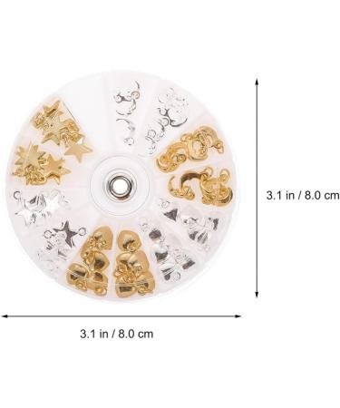 Lurrose 1 Set Dangle Nail Charms Alloy Letter Nail Piercing Charms Rhinestone Nail Rings Crystal Metal Nail Charms Nail Jewelry Hoops with Nail Piercing Tool Hand Drill for Nail Tip Decoration - Buy Online on GoSupps.com