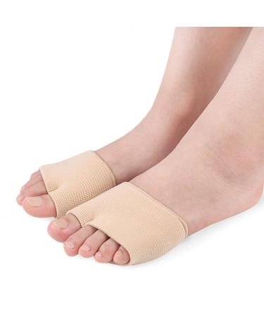 Metatarsal Pads  Bunion Corrector Big Toe Separator Forefoot Pad  Ball of Foot Cushion Support Sleeves Foot Health Care Protector Relieve Pain for Hallux Valgus  Metatarsalgia  Mortons Neuroma (S)
