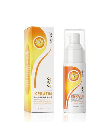 Deeply Nourishing Tea Tree leave-in Hair Mask Repair Damaged & Moisturize Hair Smoothing Keratin Hair Treatment Mask 50ml (Keratin)