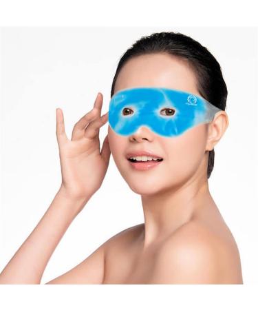 Gel Eye maskIce Eye Mask Cold Eye Mask Reusable Eye Masks for Puffy Eyes  Migraine Headache Stress Relie (Blue)