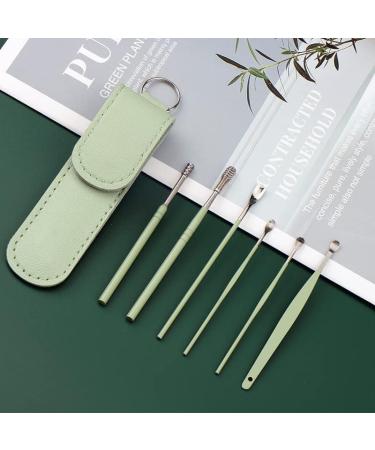 Bafnsiji 6pcs Ear Pick Earwax Removal Kit - Stainless Steel Tools with Storage Bag for Safe and Easy Ear Cleaning - Reusable Wax Removal Set - Buy Online on GoSupps.com