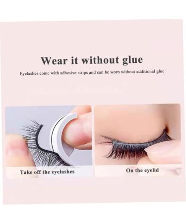 Self Adhesive Eyelashes Waterproof Thick False Lash Reusable Long Fluffy Eyelashes 1Pair. Long Style - Buy Online on GoSupps.com