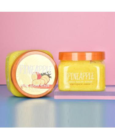 Pineapple Shea Sugar Body Scrub 21.5 oz Natural Exfoliating Scrub