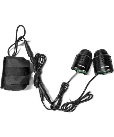 Night Eyes 2400 Lumens Mountain Bike Headlight - Rechargeable Waterproof Battery Pack - USB Bike Taillight Included - 2 Pack Black - Buy Online on GoSupps.com