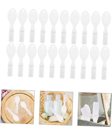Coolhiya 20-Pack Prison Toothbrush with Spoon | Mini Soft Grip Travel Toothbrush | Ideal for Prison Needs - White Plastic - Buy Online on GoSupps.com
