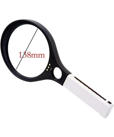 Portable Magnifier Magnifier Handheld with 3 LED Lights Magnifying Lens for Reading Inspection Soldering Needlework Repair Hobby Crafts Making Full of Stars - Buy Online on GoSupps.com