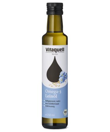 Vitaquell Vitaquell Omega 3 organic flaxseed oil 250 ml rich in omega 3 fatty acids especially -linolenic acid (55%)