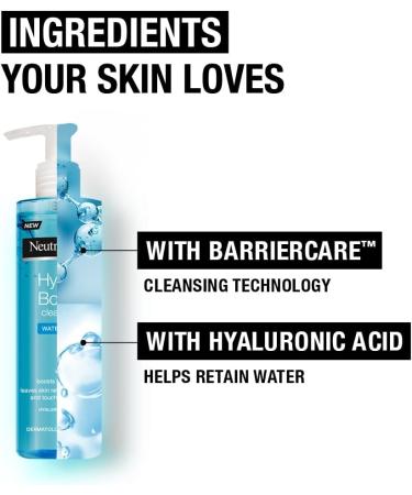 Neutrogena Hydro Boost Water Gel Cleanser 200ml - Hydrating Face Wash - Buy Online on GoSupps.com