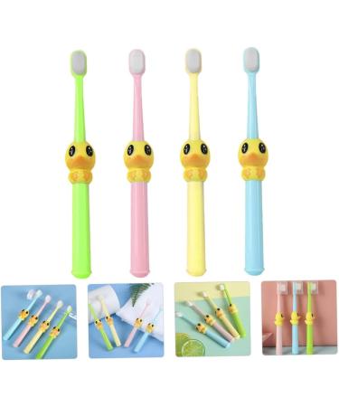 Beaupretty 4-Piece Cartoon Baby Toothbrush Set | Soft Bristles for Kids & Toddlers | Manual Travel Toothbrush for Sensitive Teeth - Buy Online on GoSupps.com