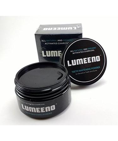 Lumeeno Organic Activated Charcoal Teeth Whitening for Sensitive Teeth & Gums - Vegan, Chemical-Free Whitener for 150+ Uses - Buy Online on GoSupps.com