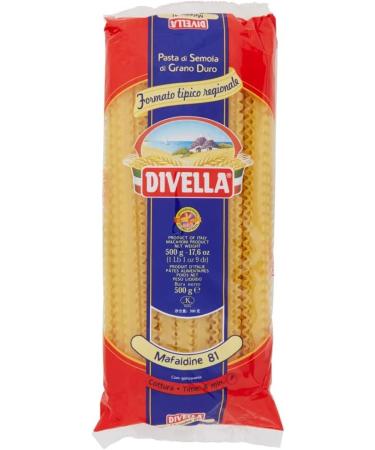  Italian Gourmet E.R. Divella Mafaldine N. 81 Pack of 10 durum wheat semolina pasta 500 g + Italian Gourmet Polpa di Pomodoro 400 g - Buy Online on GoSupps.com