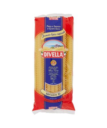 Italian Gourmet E.R. Divella Mafaldine N. 81 Pack of 24 durum wheat semolina pasta 500 g + Italian Gourmet Polpa di Pomodoro 400 g