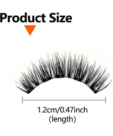 Magnetic False Eyelash Set Magnetic Eyelashes Without Eyeliner Realistic Thick And Curly Reusable Easy To Operate For Girls Makeup - Buy Online on GoSupps.com