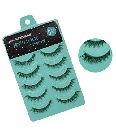 Scala 5 Pairs 3D False Eyelashes Set - Natural Messy Cross Thick Fake Eye Lashes (L-12) - Buy Online on GoSupps.com