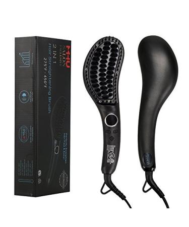 Professional 1-1/2" Tapered Hair Curler with Short Clip Ceramic Coating Curling Wand 9-Gear Temp Settings & 60 Min Auto-Off Hair Curling Iron add Cool Tip Black