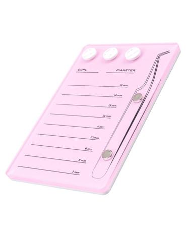 Acrylic Eyelash Extension Tray - Grafting & Organizer with Scale Lines Glue Holder & Magnetic Tweezer Holder - Pink Eyelash Extension Tools for Professional Use - Buy Online on GoSupps.com