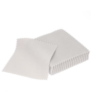 SHINEOFI 350 Pcs Metal Polishing Wipes Soft Silver Polish Cloth Microfiber Rags Eyeglass Cleaner Wipes of Jewelry Silver Polishing Cloth for Jewelry Car Double Sided Lens Cloth