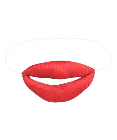 Big Lips Prank Toy - Latex Red Sausage Mouth | Red Lips Prank Stuff Cosplay Accessories Funny Face Cover Gag Accessories For Cosplay & April Fools | Thick Vinyl Lip P