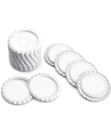 Flat Decorative Bottle Caps for Hair Bows & DIY Crafts - White 100pcs - Buy Online on GoSupps.com
