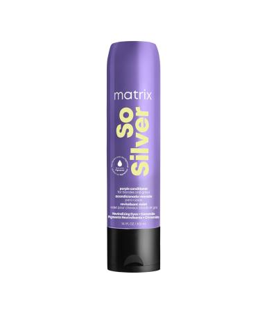 MATRIX Anti-Yellow Tone Neutralizing Conditioner For Blonde White and Grey Hair Moisturizes & Protects Color So Silver 300 ml