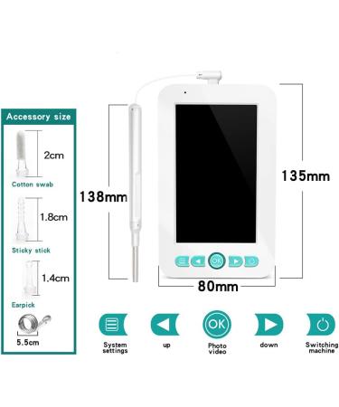 USB 4.3 inch high-Definition Visual Ear Pick with Screen Ear Cleaner Luminous ENT Visual Endoscope Compatible with iOS Android - Buy Online on GoSupps.com