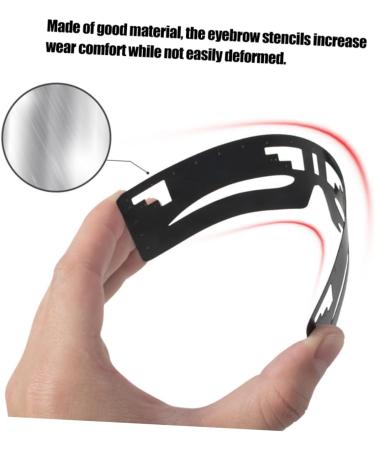Ipetboom Eyebrow Marker Eyebrow Design Eyebrow Card Face Tools One Step Eyebrow Shaper Reusable Eyebrow Stencil Girl Suite - Buy Online on GoSupps.com