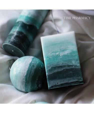 Handmade Scented Candles | Black Berry Laurel | Green Sea Shore Theme | Soy Candles for Home Decor | Unique Artistic Gift for Him/Her | Cuboid 7x12cm - Buy Online on GoSupps.com