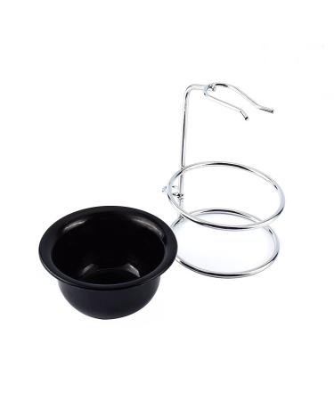 Deluxe Stainless Steel Shaving Brush Holder Stand & Bowl Perfect Gift for Men Dad Husband Boyfriend - Buy Online on GoSupps.com