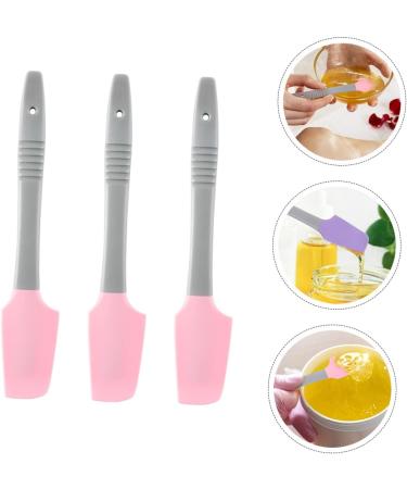 Doitool 3ST Silicone Spatula Set - Multi-Purpose Wax Applicators for Hair Removal - Pink Household Wax Tools - Buy Online on GoSupps.com