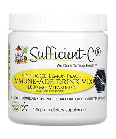 Sufficient C High Dosed Immune-Ade Drink Mix Lemon Peach 4000 mg 125 g