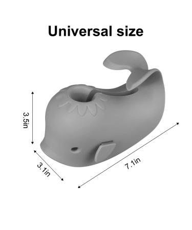 Silicone Bath Spout Cover for Kids - Gray | Baby Tub Faucet Protector for Toddler Safety - Buy Online on GoSupps.com