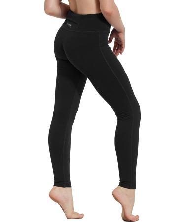 BALEAF Youth Girls' Compression Dance Leggings with Back Pocket - Black, Medium - Buy Online on GoSupps.com