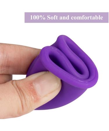 Shop Soft & Flexible Menstrual Cup | Reusable Medical Silicone Moon Cup Small Purple - Buy Online on GoSupps.com